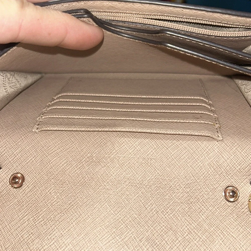 Michael Kors Jet Set Snakeskin‎ Crossbody Wallet Bag Brown
